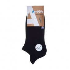 Socks female AmiGA terry foot, black, size 23-25