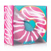 Socks female AmiGa Doughnut pink, size 23-25