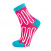 Socks female AmiGa Doughnut pink, size 23-25