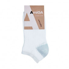 Socks the female AmiGA shortened, white, size 23-25