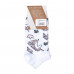 Socks the female AmiGA shortened white with unicorns, size 23-25