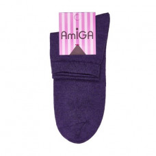 Socks the female AmiGA shortened, size 23-25, violet, (B7)