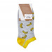 Socks the female AmiGA shortened gray with bananas, size 23-25