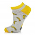 Socks the female AmiGA shortened gray with bananas, size 23-25