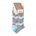 Socks the female AmiGA shortened gray about a flamingo, size 23-25