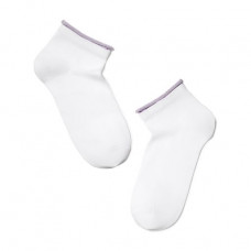 Socks female Conte elegant Active 12S-32SP-035 white-lilac, size 25
