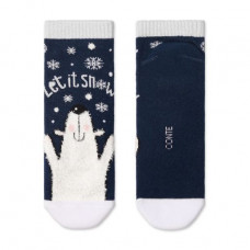 Socks female Conte elegant New Year 19S-67SP-520 dark blue, size 23-25