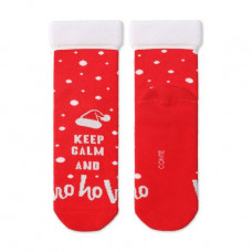 Socks female Conte elegant New Year 20S-61SP-519 red, size 23-25
