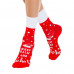 Socks female Conte elegant New Year 20S-61SP-519 red, size 23-25