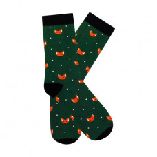 Socks female Duna 3138 dark green, size 21-23