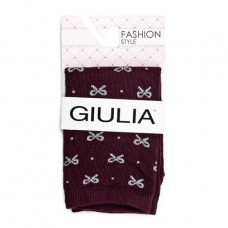 Socks female GIULIA WLM-002 (Lurex) calzino marsala of river 36-38