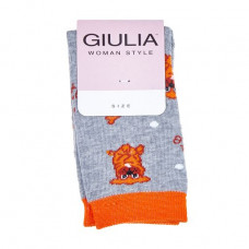 Socks female Giulia WS3M-048 Light Grey Melange, size 36-38