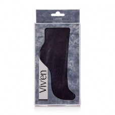 Socks female Viv'en petty Lustre black with lurex