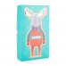 Socks women's in a gift box of AmiGA classical, terry, snowflakes with a deer, in assortment, size 23-25