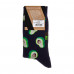 Socks men's AmiGO F02 classical, with avocado, black, size 25