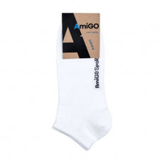 Socks men's AmiGO SS02 sports, white, size 25