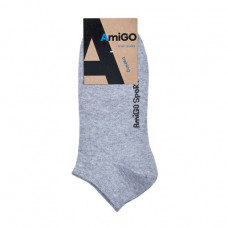 Socks men's AmiGO SS02 sports, gray, size 25