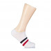Socks men's AmiGO SS19 traces White with blue and red strips, size 29