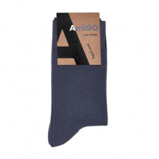 Socks men's AmiGO classical, gray, size 25 (PR01)