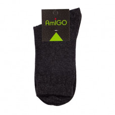 Socks men's AmiGO classical, gray, size 27 (B7)