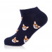 Socks men's AmiGO sport, blue with a corgi, size 27