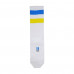 Socks men's AmiGO high sports, yellow-blue strips, size 25