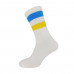 Socks men's AmiGO high sports, yellow-blue strips, size 25
