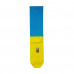 Socks men's AmiGO high sports, yellow-blue, size 25