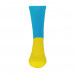 Socks men's AmiGO high sports, yellow-blue, size 25