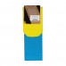 Socks men's AmiGO high sports, yellow-blue, size 25