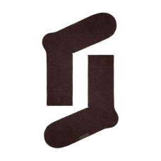 Socks men's DIWARI Comfort 15S-66SP 000 warm, with cashmere, dark brown, size 27