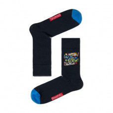 Socks men's DIWARI Marvel With drawings of heroes 17S-140SPM 117 high, dark blue, size 25