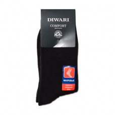 Socks men's Diwari Comfort 7S-24SP 000 terry, black, size 23