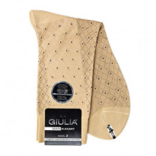 Socks men's GIULIA ELEGANT 204 Calzino beige of river 39-40