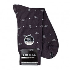 Socks men's GIULIA ELEGANT 305 Calzino dark gray of river 39-40