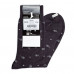 Socks men's GIULIA ELEGANT 305 Calzino dark gray of river 39-40