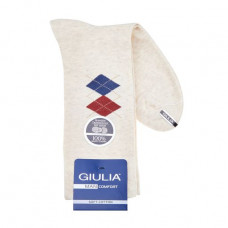 Socks men's Giulia Man Comfort Melange 01, Panna Melange, size 39-40