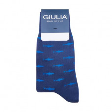 Socks men's Giulia Man Style MS3C-009 (MSL-009 Calzino) Dark Denim, size 39-42