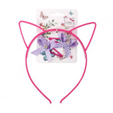 Lukky headband with ears, with 2 hairpins in a set, 1 piece (T18561)
