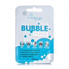 The cleaning BUBBLE Mask Via Beauty with hyaluronic acid
