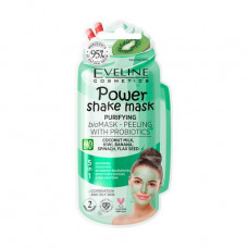 The cleaning biomask peeling for the person Eveline Cosmetics Power Shake Mask with a probiotics, 10 ml