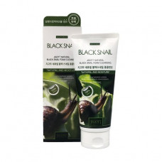 Cleansing foam for washing of Jigott Natural Black SnaiL Foam Cleansing with mutsiny snails, 180 ml