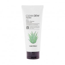 Cleansing foam for washing of Tony Moly Clean Dew Aloe Foam Cleanser from scarlet, 180 ml