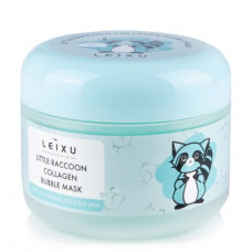 The cleaning bubble oxygen Leixu Little Raccoon Collagen Bubble Mask face pack with collagen, 100 g