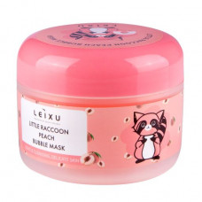 The cleaning bubble oxygen Leixu Little Raccoon Peach Bubble Mask face pack with extract of a peach, 100 g
