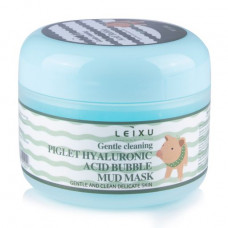 The cleaning bubble oxygen Leixu Piglet Hyaluronic Acid Bubble Mud Mask face pack with hyaluronic acid, 100 g