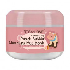 The cleaning bubble oxygen Sersanlove Piglet Peach Bubble Cleansing Mud Mask face pack with extract of a peach, 100 g