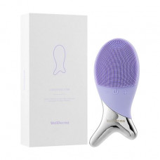The cleaning brush masseur for the person Wellderma Cleansing Fish lavender