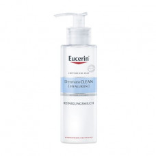 The cleaning face milk of Eucerin DermatoClean Hyaluron for sensitive dry skin, 200 ml