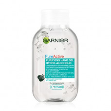The cleaning gel-sanitayzer for hands of Garnier Pure Active Purifying Hand Gel Hydro-Alcoholic with antibacterial properties, 125 ml